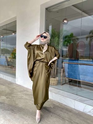 Lysa Caftan (Olive Green)