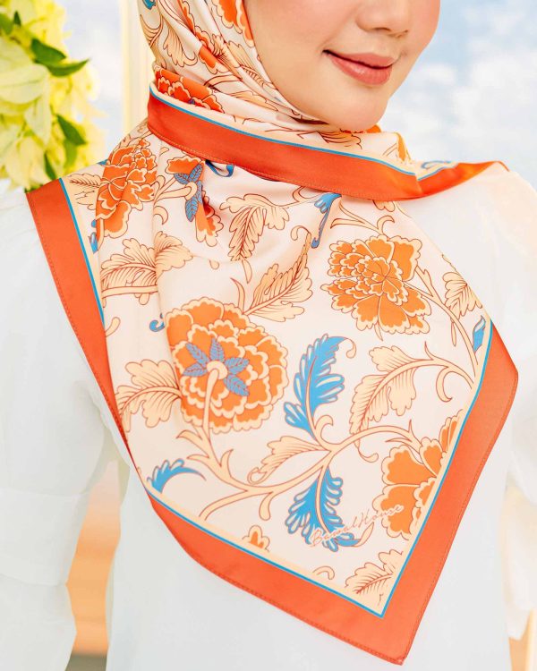 BH12 Satin Seloka Raya (Red Orange) - Image 2