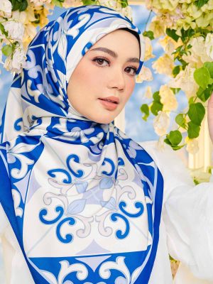 Satin Seloka Raya (Slate Blue) BUY 1 FREE 1