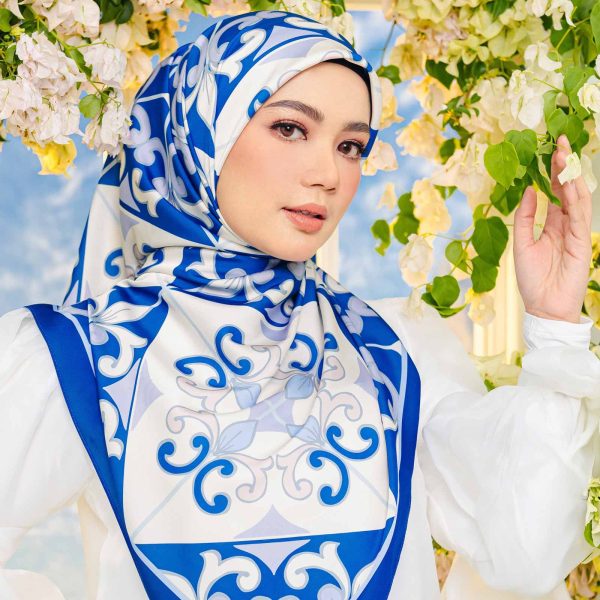 Satin Seloka Raya (Slate Blue) BUY 1 FREE 1