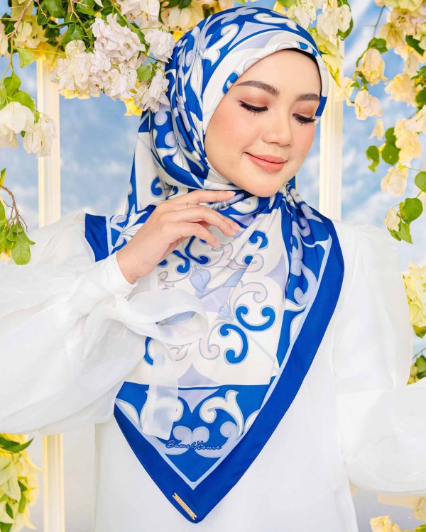 Satin Seloka Raya (Slate Blue) BUY 1 FREE 1 - Image 2