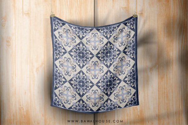 Satin Seloka Raya (Slate Blue) BUY 1 FREE 1 - Image 5