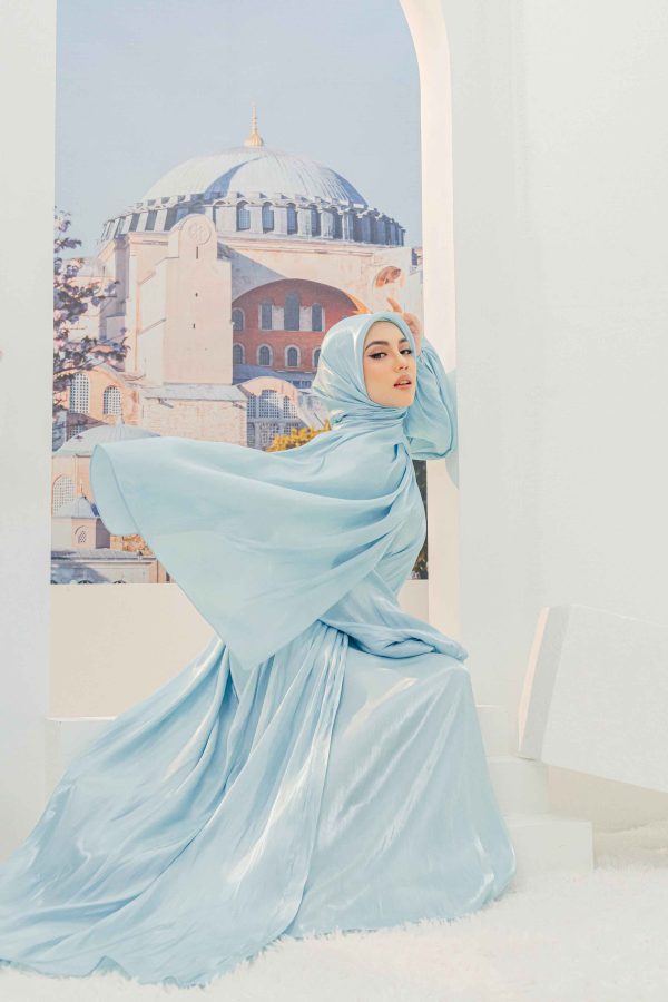 Inaya Abaya (Baby Blue) - Image 4