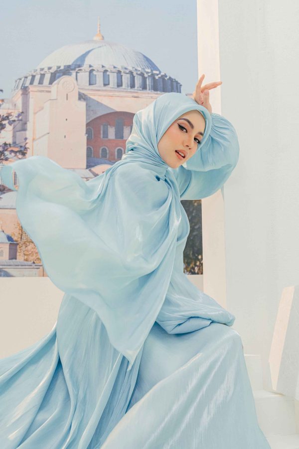 Inaya Abaya (Baby Blue) - Image 5