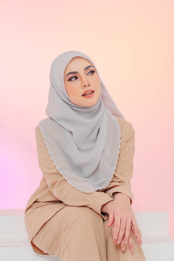 Bawal Sulam BH07 (Light Grey)
