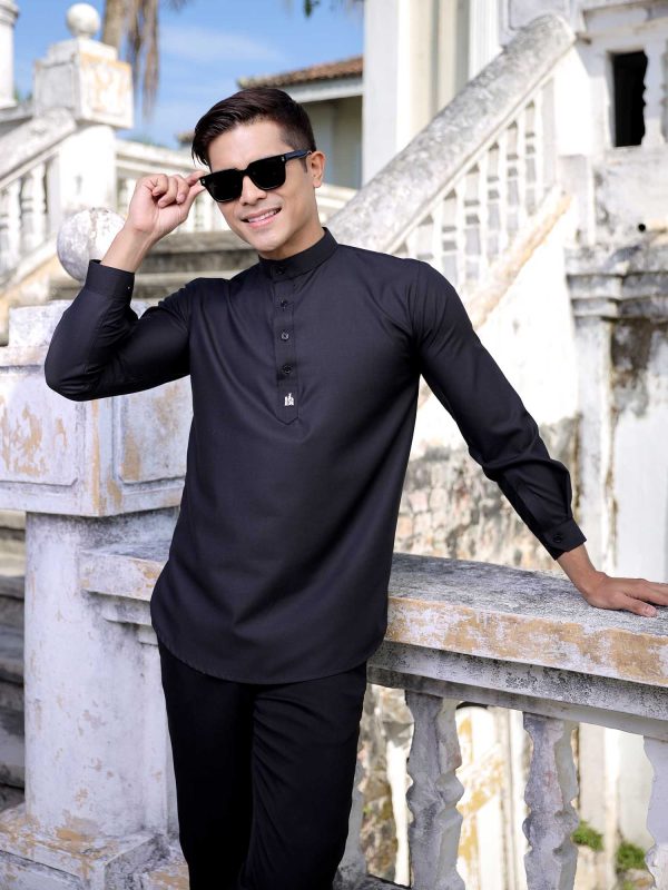 Kurta Bilal (Black) Beli 2 Harga RM49.50 Sehelai - Image 2