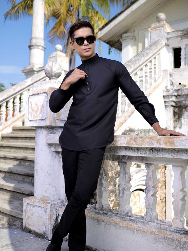 Kurta Bilal (Black) Beli 2 Harga RM49.50 Sehelai