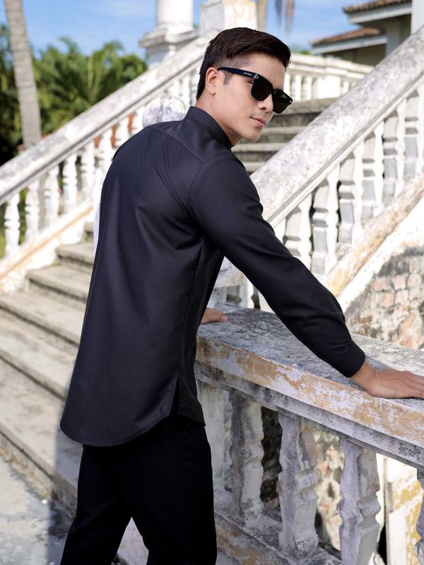 Kurta Bilal (Black) Beli 2 Harga RM49.50 Sehelai - Image 4
