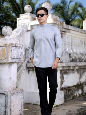 Kurta Bilal (Grey) Beli 2 Harga RM49.50 Sehelai