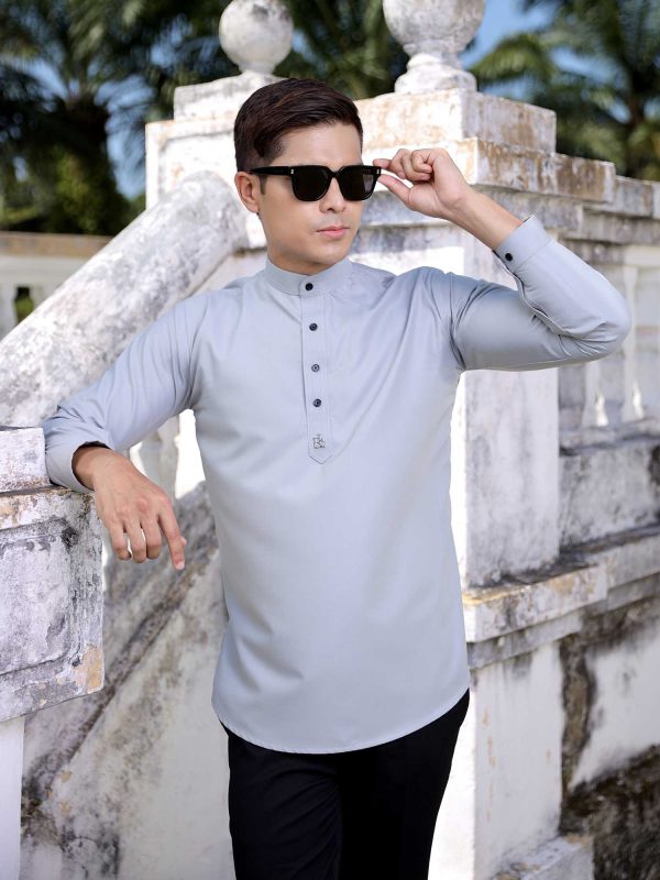 Kurta Bilal (Grey) Beli 2 Harga RM49.50 Sehelai - Image 3