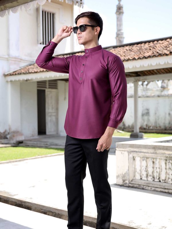 Kurta Bilal (Purple) Beli 2 Harga RM49.50 Sehelai - Image 4
