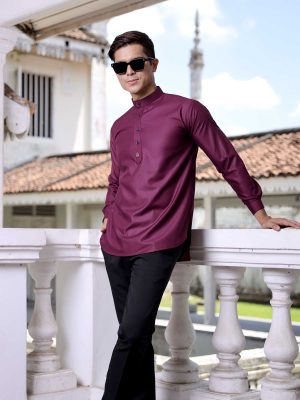 Kurta Bilal (Purple) Beli 2 Harga RM49.50 Sehelai