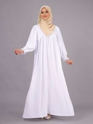 Saleema Dress BH06 ( Pure White )