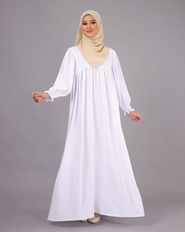 Saleema Dress BH06 ( Pure White )