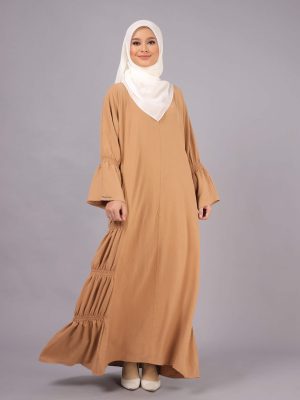 Marissa Dress BH02 ( Nude Brown )