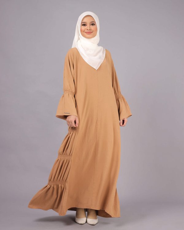 Marissa Dress BH02 ( Nude Brown )