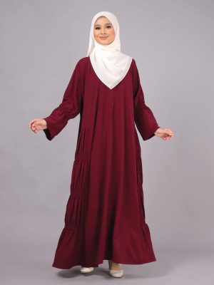 Marissa Dress BH05 ( Dark Maroon )