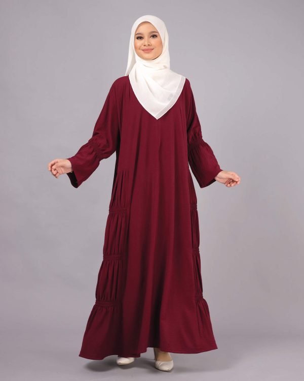 Marissa Dress BH05 ( Dark Maroon )