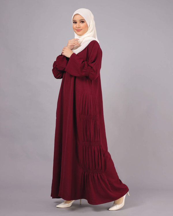 Marissa Dress BH05 ( Dark Maroon ) - Image 7