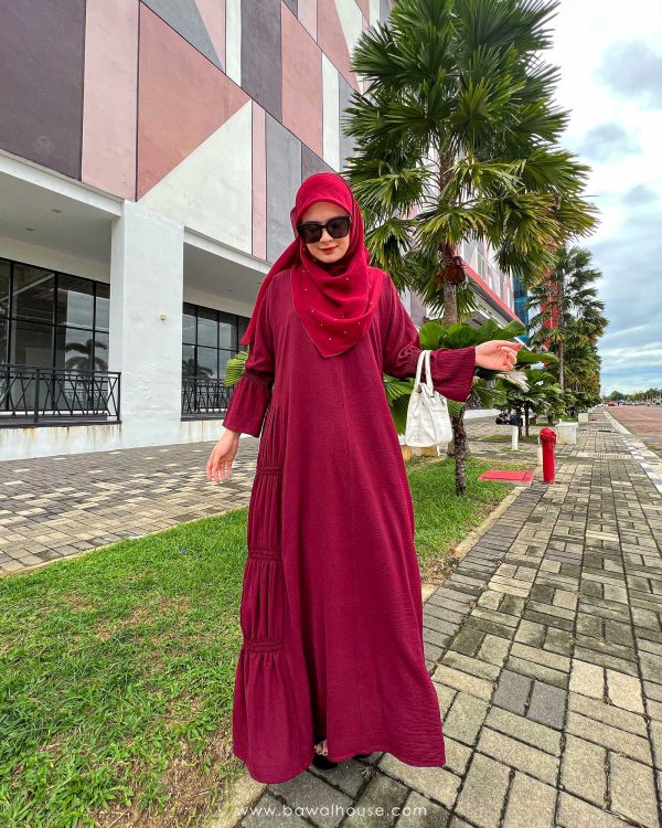 Marissa Dress BH05 ( Dark Maroon ) - Image 8