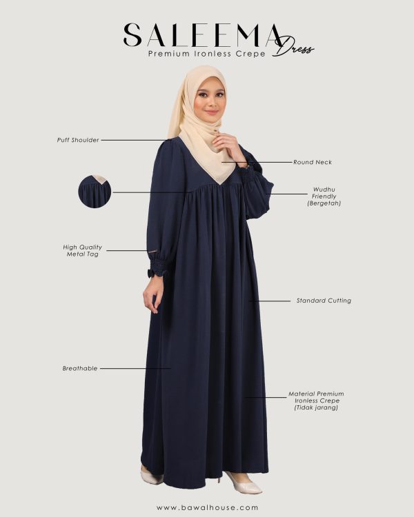 Saleema Dress BH05 ( Grey ) - Image 6