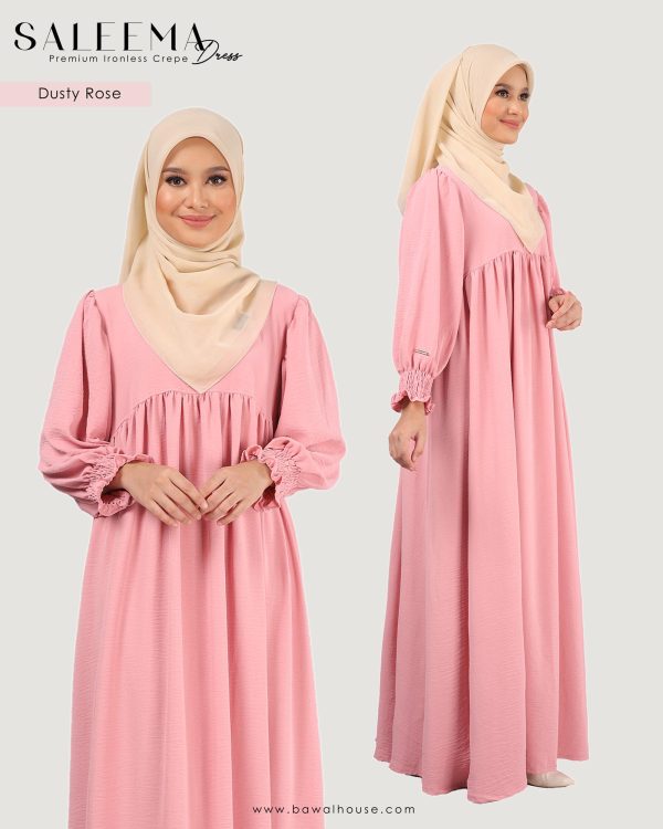 Saleema Dress BH09 ( Dusty Rose ) - Image 2