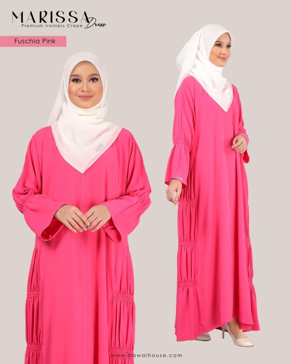 Marissa Dress BH06 ( Fuschia Pink ) - Image 2