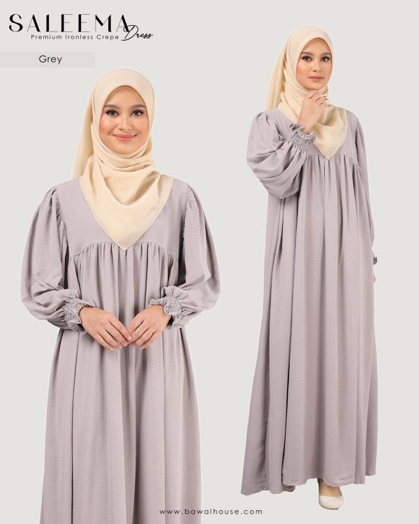 Saleema Dress BH05 ( Grey ) - Image 2