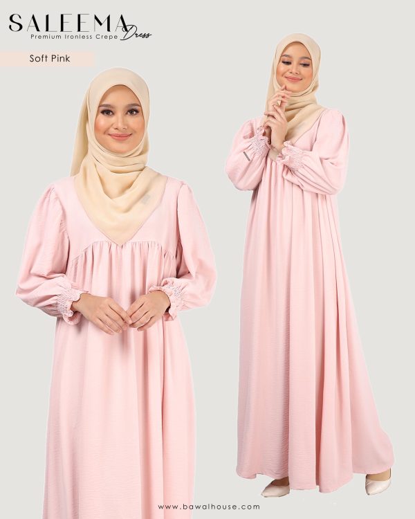 Saleema Dress BH10 ( Soft Pink ) - Image 2