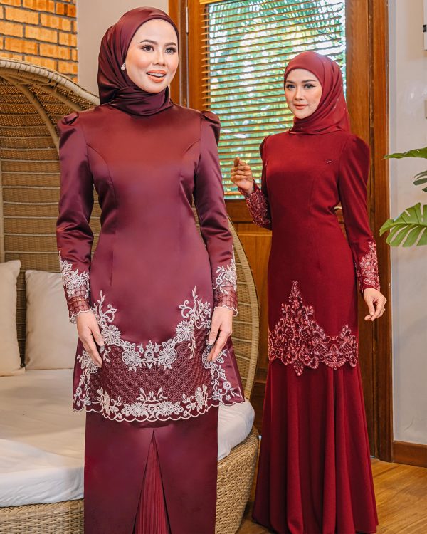 L05 Kurung Teeja (Wine) - Image 4