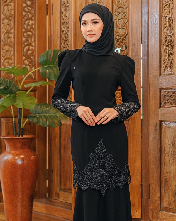 L01 Kurung Dahlia (Black) - Image 3