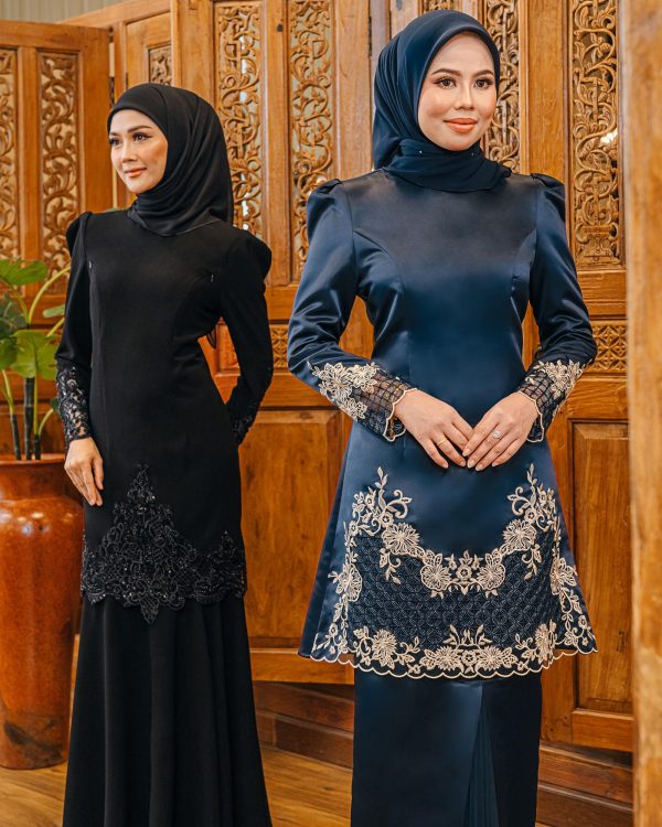 L01 Kurung Dahlia (Black) - Image 5
