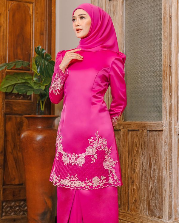 L06 Kurung Teeja (Magenta) - Image 3