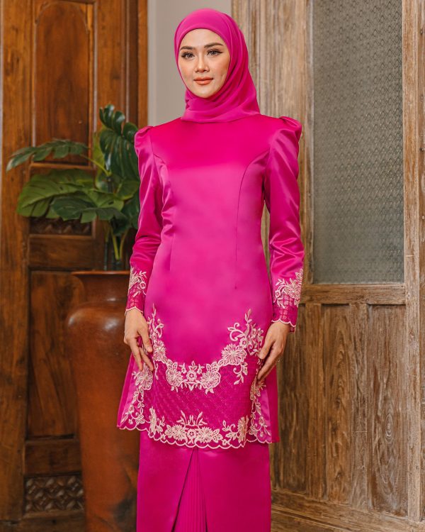 L06 Kurung Teeja (Magenta) - Image 2