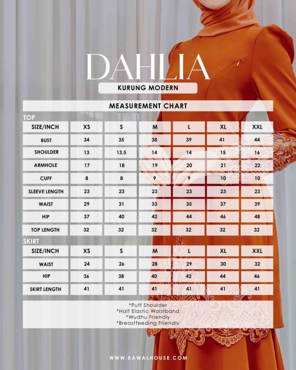 L01 Kurung Dahlia (Black) - Image 6
