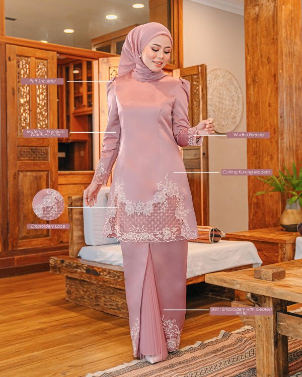 L07 Kurung Teeja (Rose Gold) - Image 4