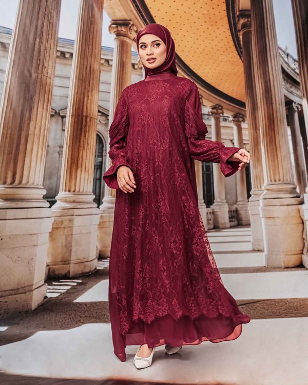 BH06 Ayesha (Red Maroon) 3x pay with Atome 🔥 - Image 2