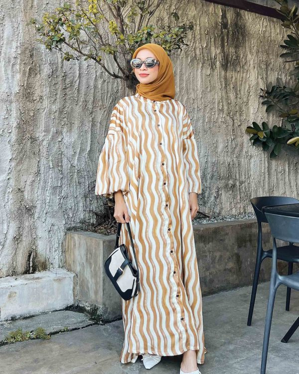 BH01 Selma Dress (Golden Brown) Beli 2 Harga RM129 Sehelai