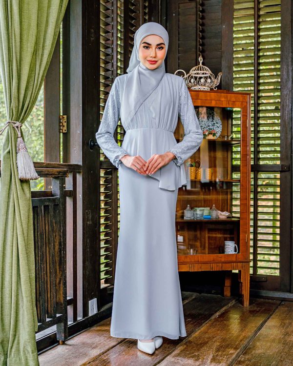 BH25 Sandra Dress (Bright Grey) - Image 2