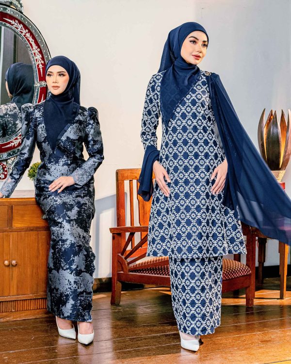 BH13 Kurung Ratna (Navy Blue) - Image 3