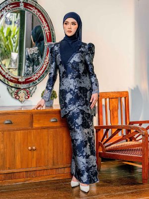 BH05 Kurung Emma (Navy Blue)