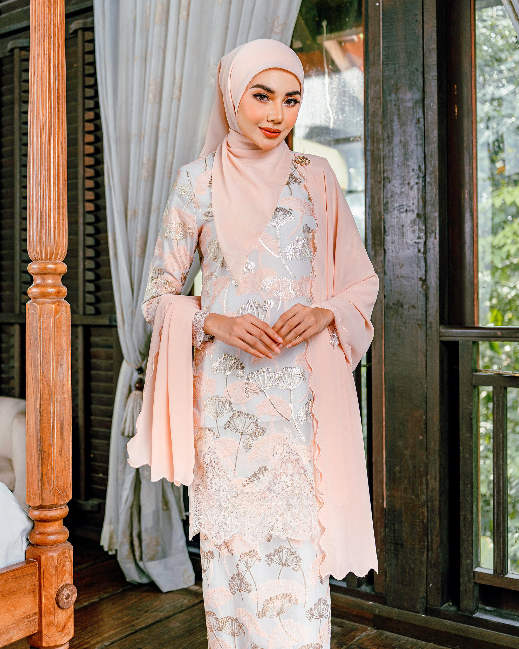 BH02 Kurung Rhea (Light Peach) - Image 4