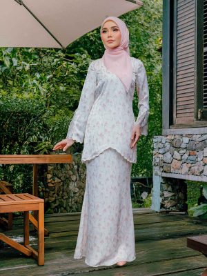 BH19 Kurung Sofea (Peach Pink)
