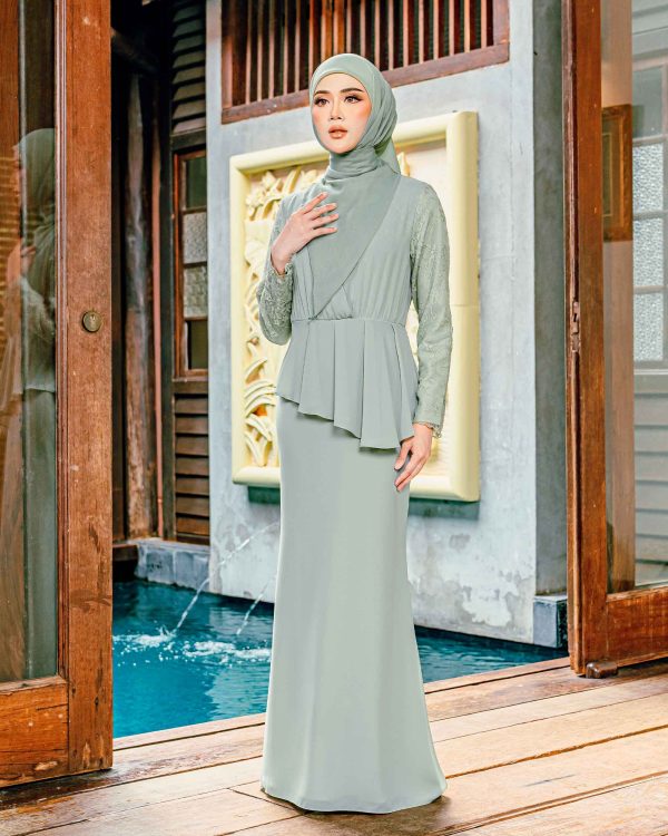 BH28 Sandra Dress (Sage Green) - Image 2