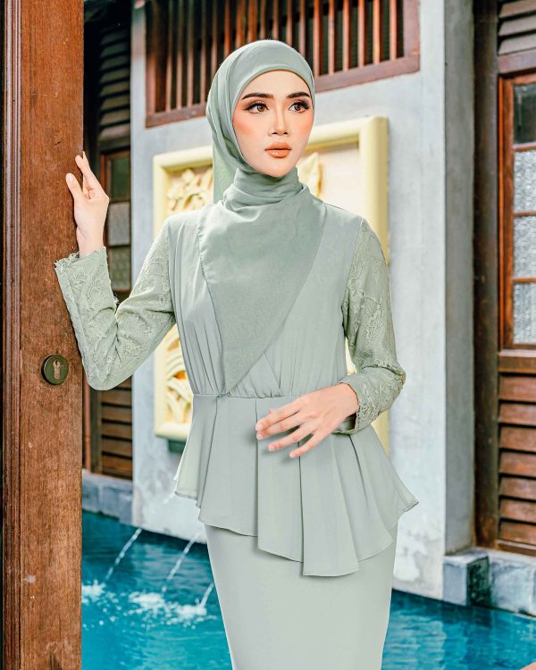 BH28 Sandra Dress (Sage Green) - Image 4