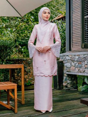 Kurung Thalia (Soft Pink)