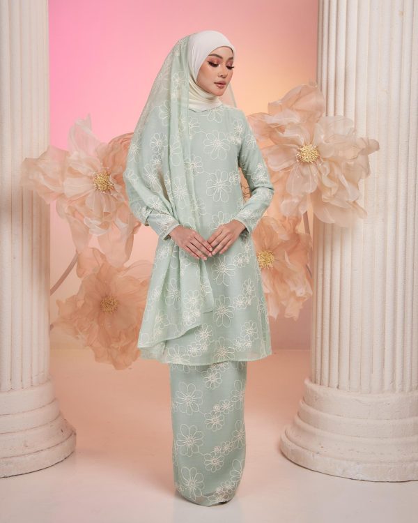BH04 Kurung Laura ( Mint Green ) - Image 2