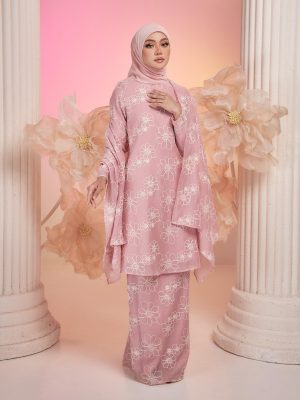 BH03 Kurung Laura ( Soft Pink )