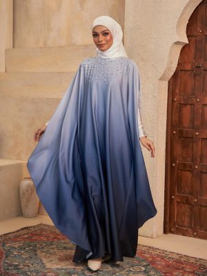 BH07 Eshma Abaya (Ocean Blue)