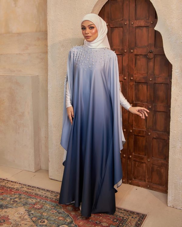 BH07 Eshma Abaya (Ocean Blue) - Image 2